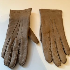 Aris Cashmere Lined Leather gloves Women’s Size 6.5